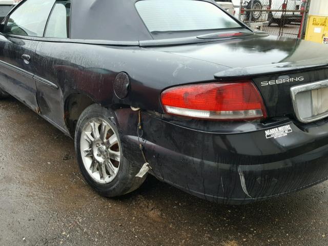 1C3EL75T53N543378 - 2003 CHRYSLER SEBRING GT BLACK photo 9