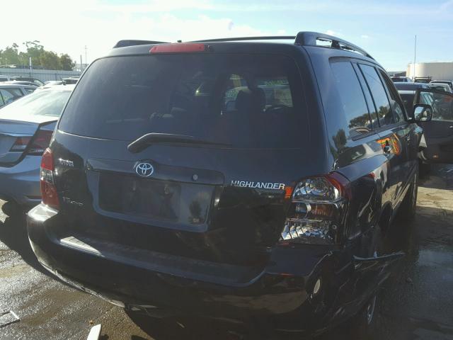 JTEEP21A660141678 - 2006 TOYOTA HIGHLANDER BLACK photo 4