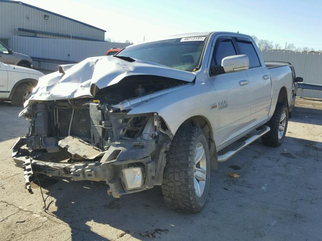 1C6RR7MT7ES167193 - 2014 RAM 1500 SPORT SILVER photo 2