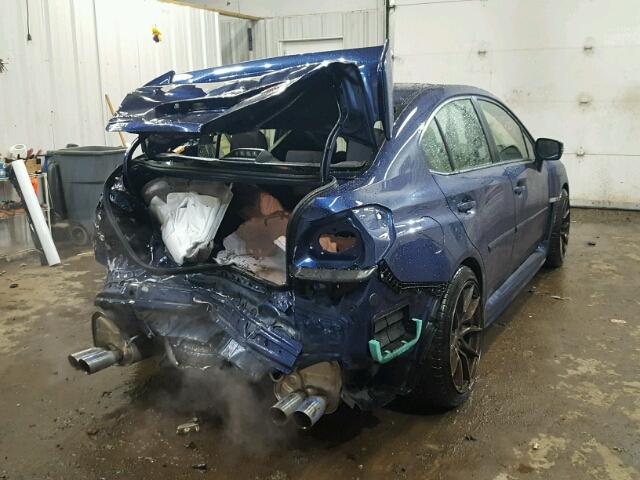 JF1VA2M60H9824932 - 2017 SUBARU WRX STI BLUE photo 4