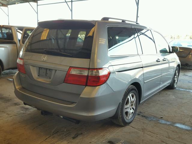 5FNRL38637B018853 - 2007 HONDA ODYSSEY EX BLUE photo 4