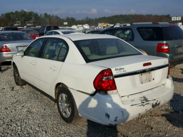 1G1ZS58F07F130044 - 2007 CHEVROLET MALIBU LS WHITE photo 3