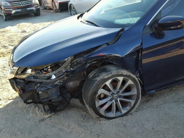 1HGCR2F57EA056280 - 2014 HONDA ACCORD SPO BLUE photo 9