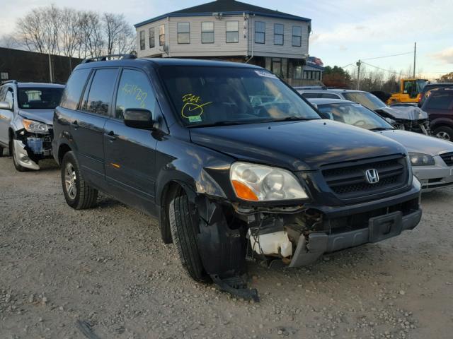 2HKYF18644H578465 - 2004 HONDA PILOT EXL BLACK photo 1