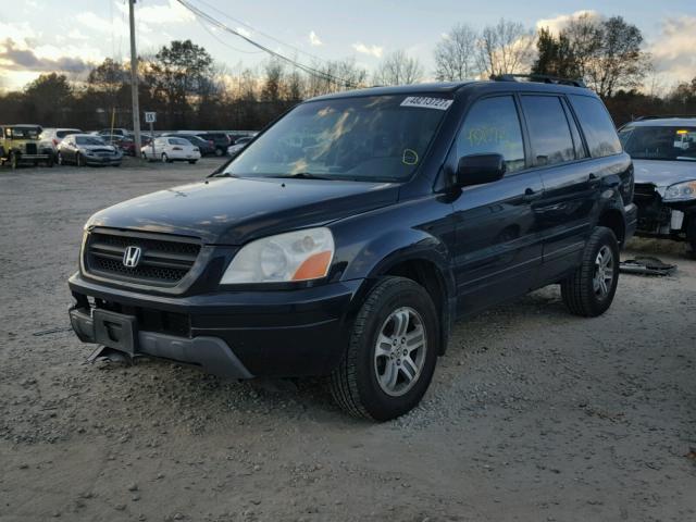 2HKYF18644H578465 - 2004 HONDA PILOT EXL BLACK photo 2