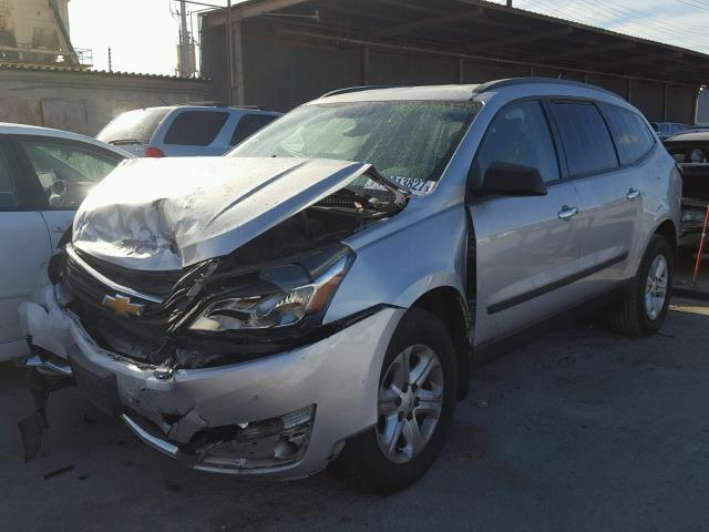 1GNKRFED5FJ151388 - 2015 CHEVROLET TRAVERSE L SILVER photo 2