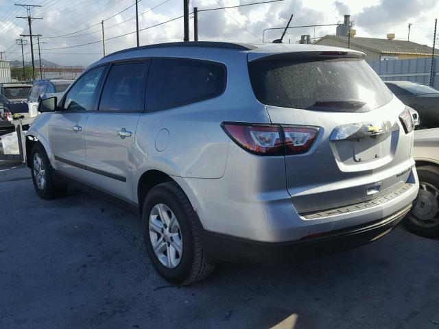 1GNKRFED5FJ151388 - 2015 CHEVROLET TRAVERSE L SILVER photo 3