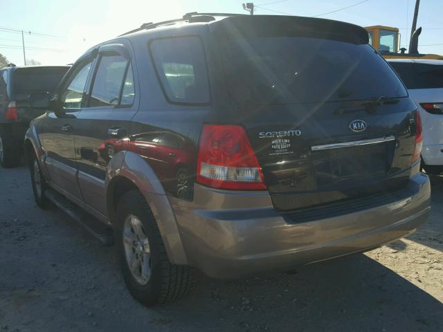 KNDJC733X65597566 - 2006 KIA SORENTO EX BLACK photo 3