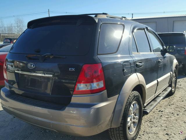 KNDJC733X65597566 - 2006 KIA SORENTO EX BLACK photo 4