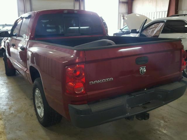 1D7HE28K16S629906 - 2006 DODGE DAKOTA QUA RED photo 3