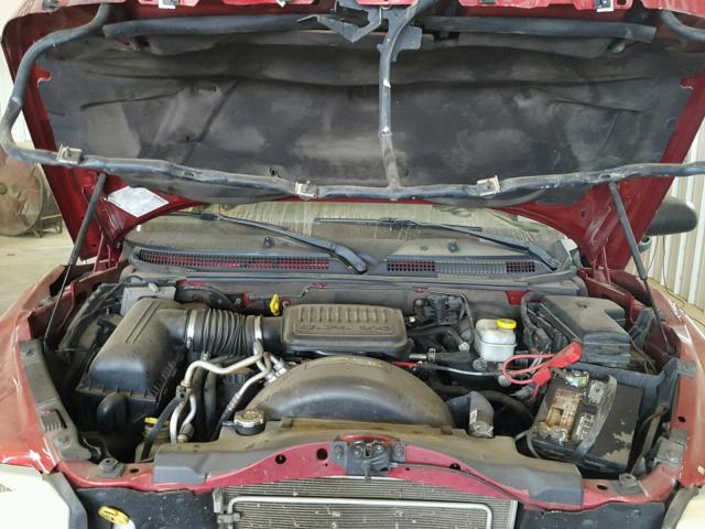 1D7HE28K16S629906 - 2006 DODGE DAKOTA QUA RED photo 7