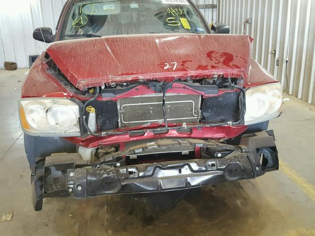 1D7HE28K16S629906 - 2006 DODGE DAKOTA QUA RED photo 9