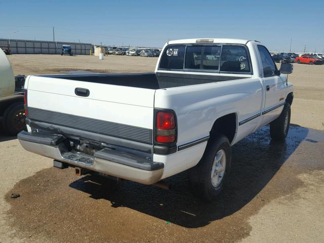 1B7HF16Z0VS142924 - 1997 DODGE RAM 1500 WHITE photo 4