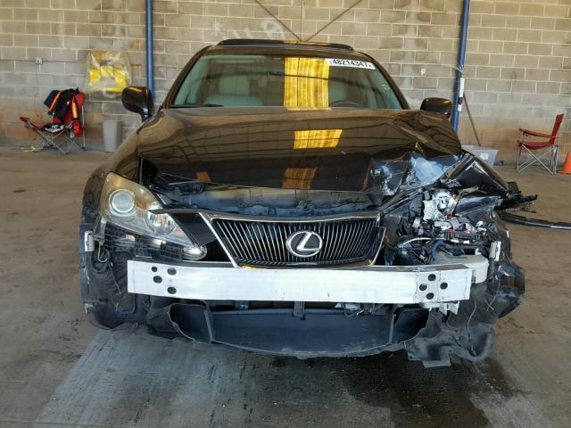 JTHBE262272008161 - 2007 LEXUS IS 350 BLACK photo 9