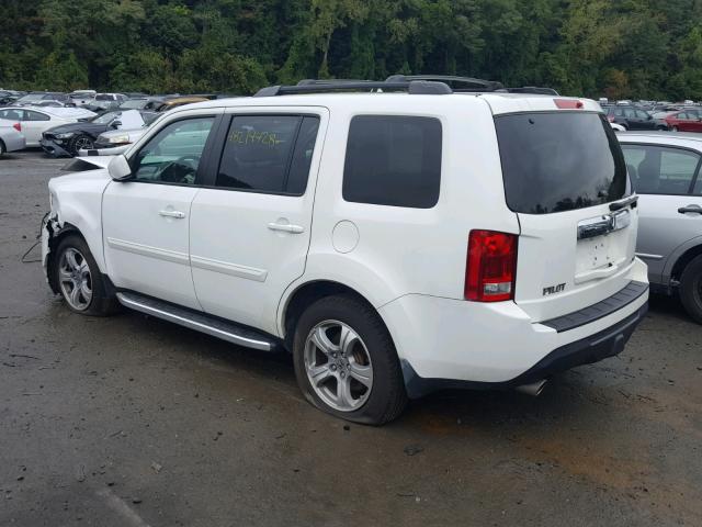 5FNYF4H72DB081634 - 2013 HONDA PILOT EXLN WHITE photo 3