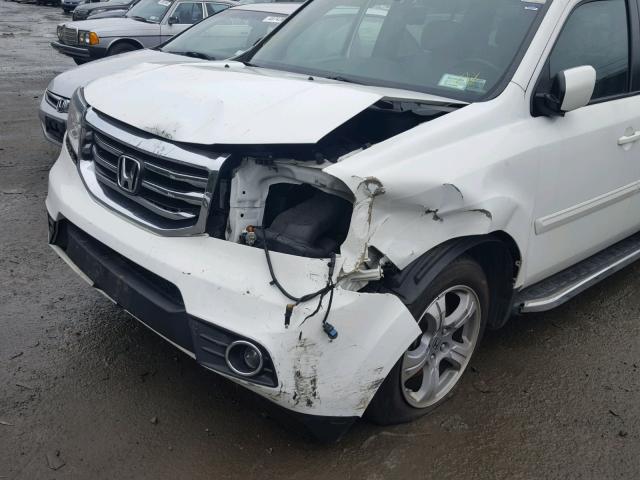 5FNYF4H72DB081634 - 2013 HONDA PILOT EXLN WHITE photo 9