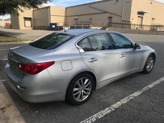 JN1BV7AP9EM671197 - 2014 INFINITI Q50 BASE SILVER photo 4