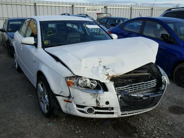 WAUDF78E77A087616 - 2007 AUDI A4 2.0T QU WHITE photo 1