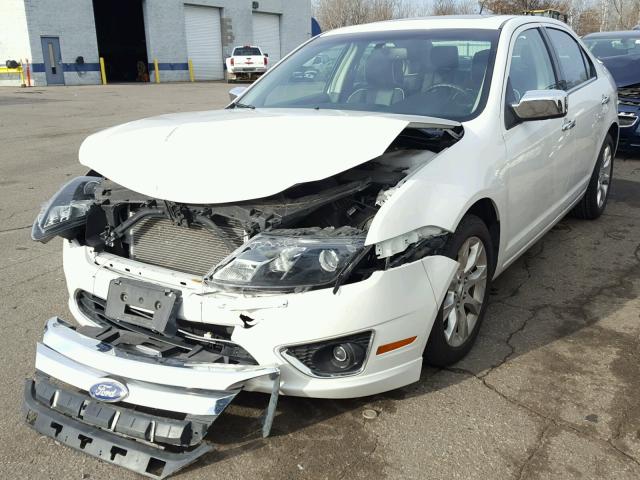 3FAHP0JA2BR256333 - 2011 FORD FUSION SEL WHITE photo 2