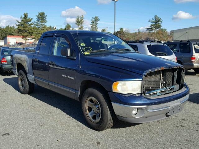 3B7HA18N72G107910 - 2002 DODGE RAM 1500 BLUE photo 1