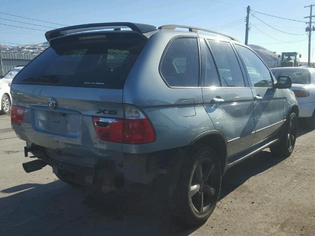 5UXFA53583LV84595 - 2003 BMW X5 3.0I GREEN photo 4