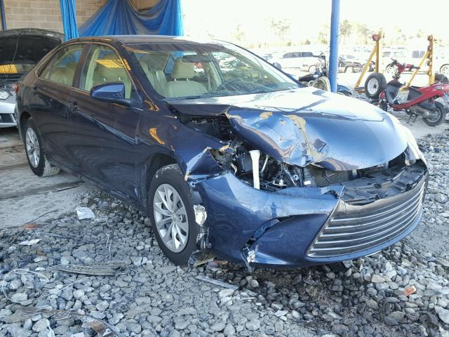 4T4BF1FK0GR570381 - 2016 TOYOTA CAMRY LE BLUE photo 1