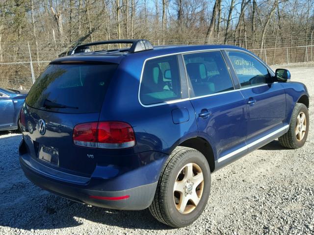 WVGBG77L15D001649 - 2005 VOLKSWAGEN TOUAREG 3. BLUE photo 4