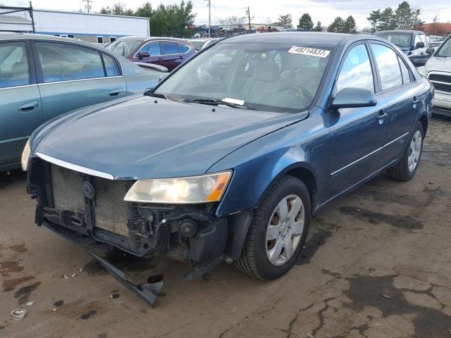 KMHET46C86A077252 - 2006 HYUNDAI SONATA GL BLUE photo 2