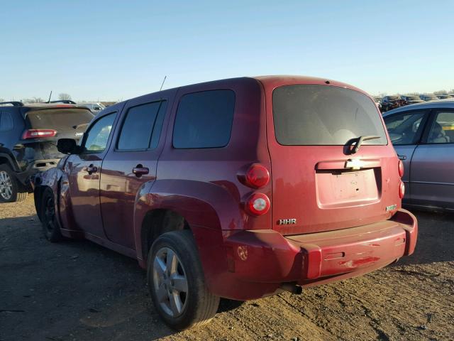 3GNBABDB4AS605475 - 2010 CHEVROLET HHR LT MAROON photo 3