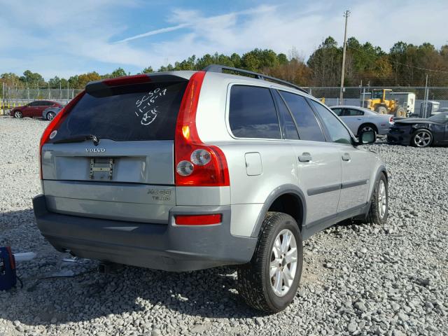 YV1CZ91H941036114 - 2004 VOLVO XC90 T6 SILVER photo 4