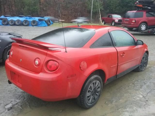 1G1AK18H297111418 - 2009 CHEVROLET COBALT LS RED photo 4