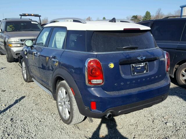 WMZYU7C40J3B86415 - 2018 MINI COOPER SE BLUE photo 3