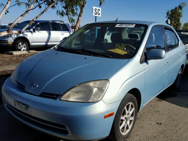 JT2BK18U820060314 - 2002 TOYOTA PRIUS BLUE photo 2