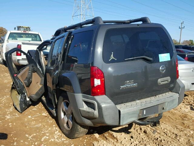 5N1AN08UX5C644992 - 2005 NISSAN XTERRA OFF BLACK photo 3