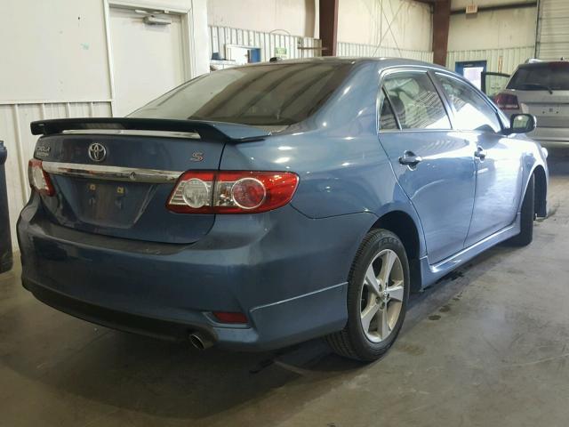 5YFBU4EE6CP066569 - 2012 TOYOTA COROLLA BA BLUE photo 4