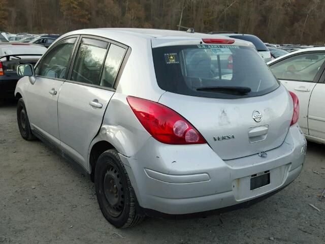 3N1BC1CP2AL374695 - 2010 NISSAN VERSA S SILVER photo 3