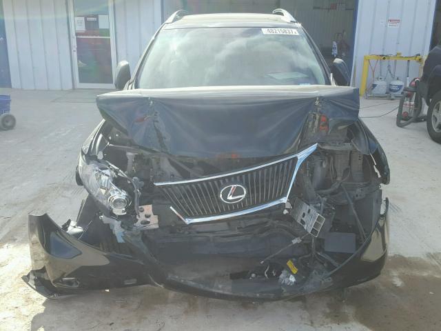 2T2ZK1BA1AC017891 - 2010 LEXUS RX 350 BLACK photo 9