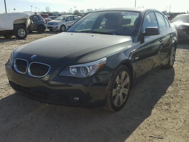 WBANF73577CU28450 - 2007 BMW 530 XI GREEN photo 2