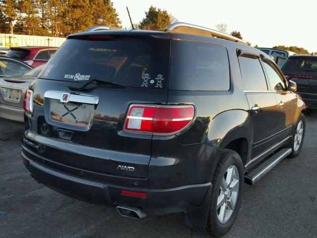 5GZEV33797J135966 - 2007 SATURN OUTLOOK SP შავი ფოტო 4