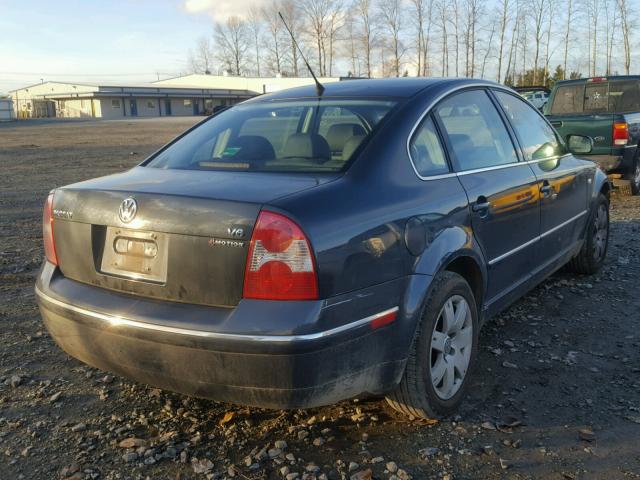 WVWTH63BX3P385777 - 2003 VOLKSWAGEN PASSAT GLX GRAY photo 4