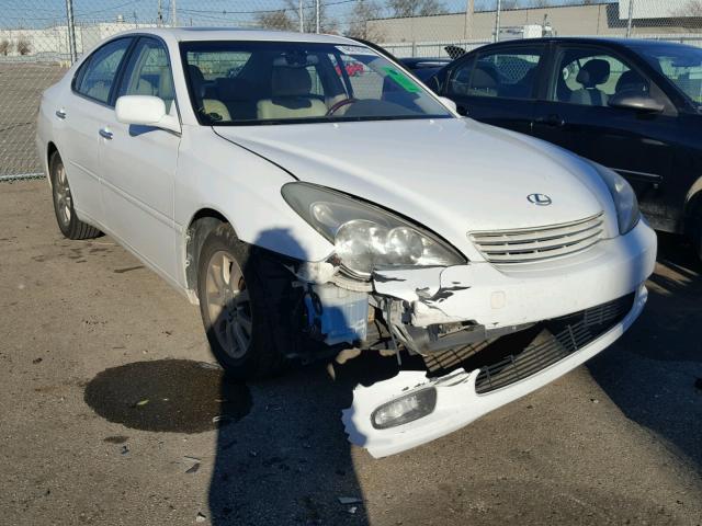 JTHBF30G930107282 - 2003 LEXUS ES 300 WHITE photo 1