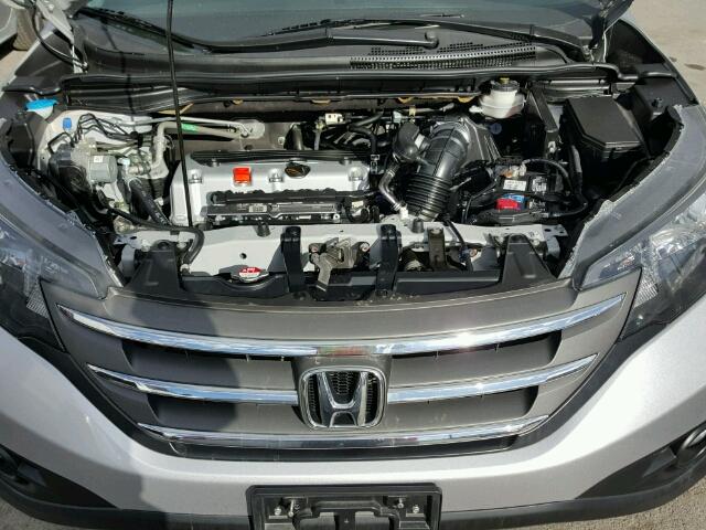 2HKRM3H71EH524055 - 2014 HONDA CR-V EXL SILVER photo 7