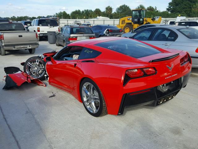 1G1YD2D70H5124190 - 2017 CHEVROLET CORVETTE S RED photo 3