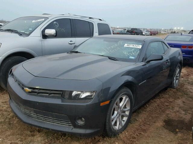 2G1FB1E3XE9285082 - 2014 CHEVROLET CAMARO LT BLACK photo 2