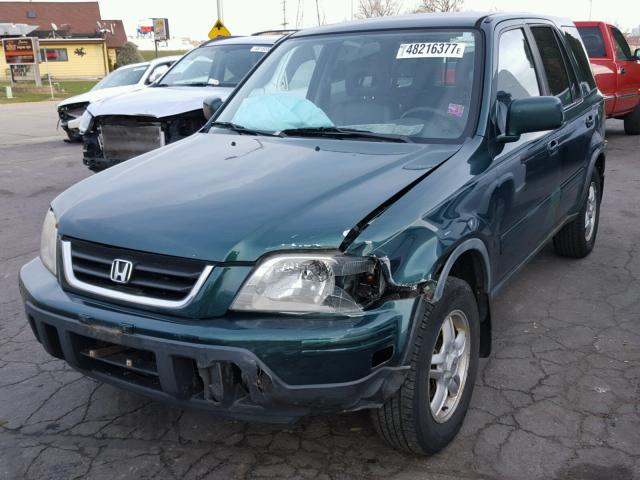 JHLRD1871YS017590 - 2000 HONDA CR-V SE GREEN photo 2