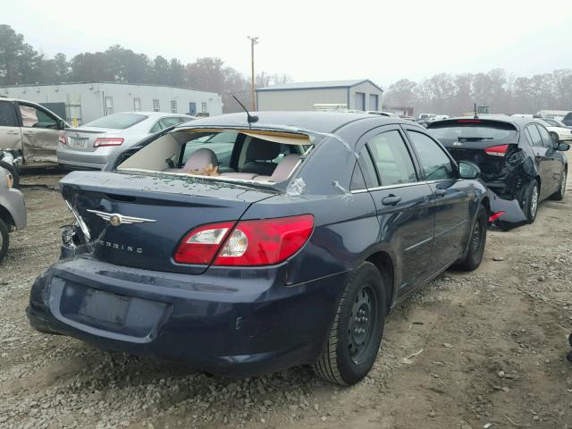 1C3LC46KX7N568343 - 2007 CHRYSLER SEBRING BLUE photo 4