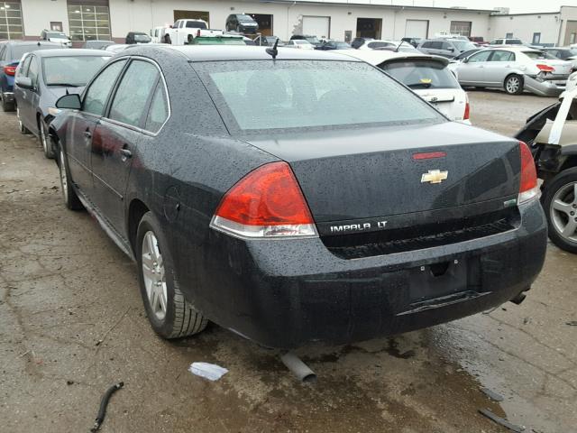 2G1WG5E32D1203853 - 2013 CHEVROLET IMPALA LT BLACK photo 3