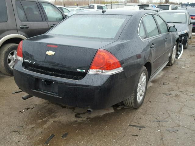 2G1WG5E32D1203853 - 2013 CHEVROLET IMPALA LT BLACK photo 4