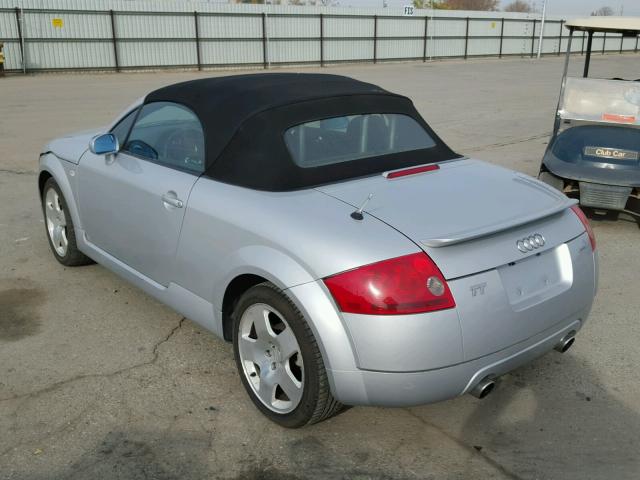 TRUUT28N521003029 - 2002 AUDI TT QUATTRO SILVER photo 3