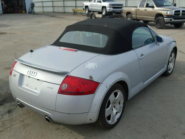 TRUUT28N521003029 - 2002 AUDI TT QUATTRO SILVER photo 4